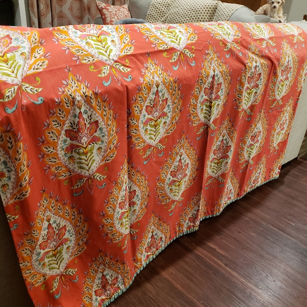 Orange adorable shower curtain